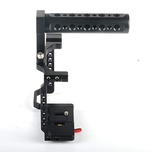 A9 Camera Cage for Sony A7RM3 / A7RM2 / A7M3 / A7M2 /A7SM2 Camera Stabilizer with Topo Handle Movable Quick Release Plate