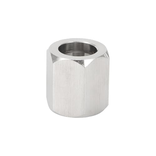 AUTOVIC stainless steel #6 tube adapter nut and sleeve set for 3/8-inch hard line
