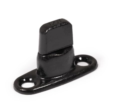 [Australia - AusPower] - Common Sense Fastener, Turn Button, Black Oxide Finish, Double Height, 2 Hole Stud, 10 Piece Set - Shipped from The USA! 