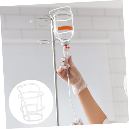 SOLUSTRE 1 Set of Infusion Net Bags, Salt Solution Bottle Net, Infusion Stand Accessories, Infusion Accessories for Clinics, Hospital Accessories, Portable Drip Rod Net, Plastic, White, Pack of 20