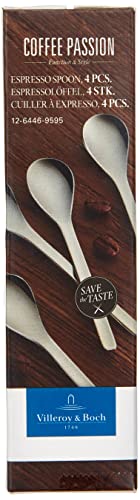 Villeroy & Boch 1264469595 Espresso Spoon Set, Silver