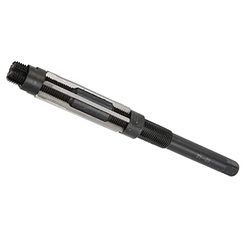 Nikou Adjustable Reamer, 6 Cutting Edges, 64 mm Length, 9SiCr 21-23 mm Adjustment Range, Adjustable Hand Reamer, Tension Reamer for Metal Materials