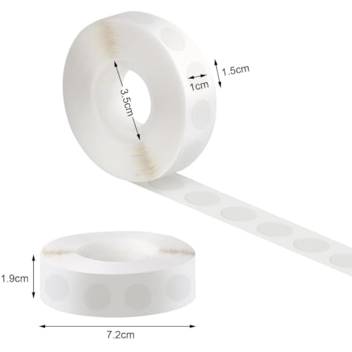 Luooi 1,000 transparent double-sided adhesive dots for balloons, wedding decor, crafts, and photos