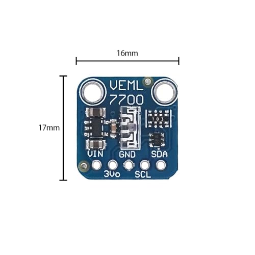 5pcs VEML7700 Ambient Light Sensor Module, 120k Lux Light Measuring Sensor Board