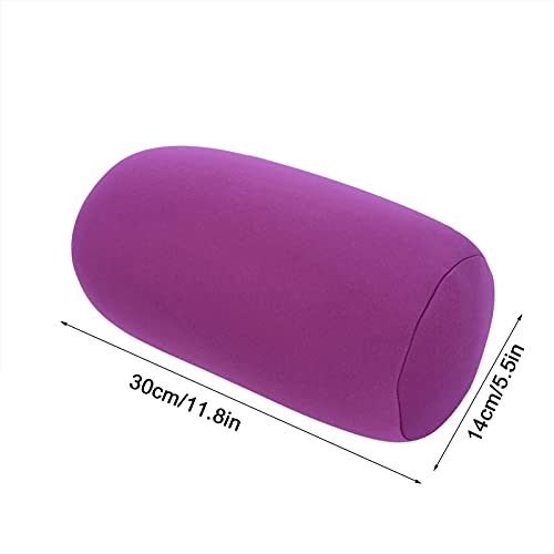 Fdit microbead back cushion roll pillow for neck and travel support, soft and comfortable for relaxing neck and wrist comfort.