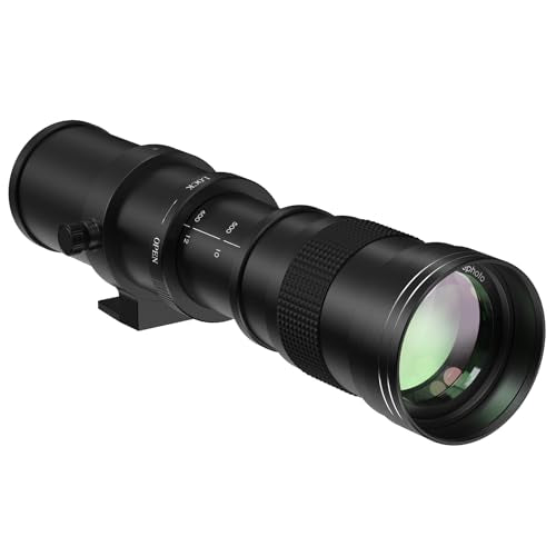 F 420-800mm F8.3 Telephoto Zoom Lens(MF) + T-Mount for Nikon D850/D750/D500/D7500/D610/D5600/D7200/D7000/D3500/D3400/D3300/D3200/D3100/D5/D6 - Manual Focus DSLR Cameras Lens(F-Mount) for Nikon F (DSLR's)