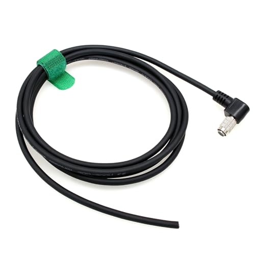 I/O Power Cable Right Angle L-Shape Hirose 8 Pin Female to Flying Leads for Allied Vision Guppy and Mako, DAHENG Imaging CCD GIGE Industrial Camera 20m Angled 8pin female to open end