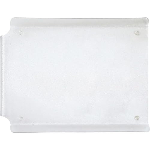 Better Houseware Acrylic Cutting Board with Counter Lip & Side Wings - 14.5” x 19” - Non-Slip Rubber Feet, BPA-Free, Scratch Resistant, Lightweight, Pebble Acrylic Finish, Kitchen Counter Protector