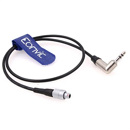 Timecode Cable for Tentacle sync to Wisycom MTP60 Zaxcom ZFR 400 Right Angle 3.5mm TRS to FVB 00 3 Pin Male 50CM
