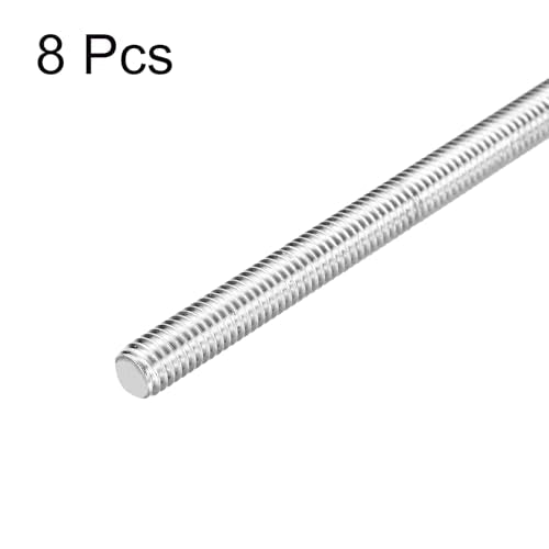 MECCANIXITY 3/8"-16 UNC fully threaded 304 stainless steel rods, 5.12-inch right-hand thread, 8-pack