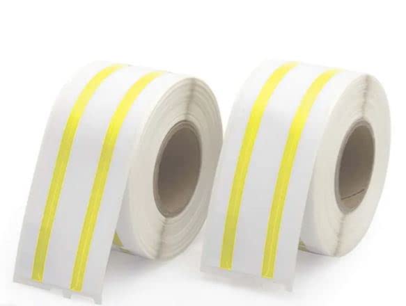 File Folder Labels with Yellow Stripes – 9/16” x 3-7/16”, 130 Labels per Roll, 2 Rolls per Pack – Permanent Adhesive for Filing, Storage & Organization – Seiko Compatible Labels | LabelValue