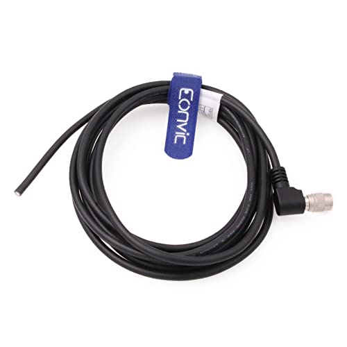 6 Pin Hirose Female Right Angle to Open End HR10A-7P-6S Power I/O Cable for Basler Sony AVT GIGE CCD Cameras,High Flex Twisted 1M/3.3ft