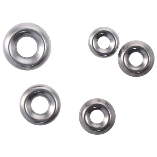 FEIYING 120Pcs Countersunk Washers Finishing Cup Countersunk Washer Assortment Kit, #6#8#10#12 304 Stainless Steel Finish Washers