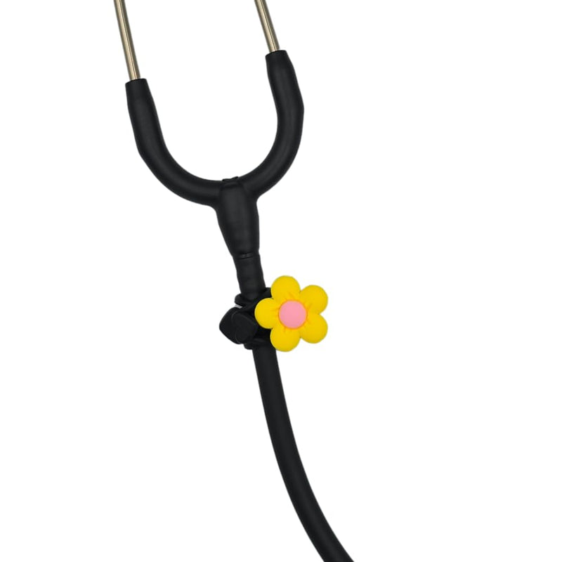 [Australia - AusPower] - Stethoscope Charms - Yellow Flower - Medical Gift 