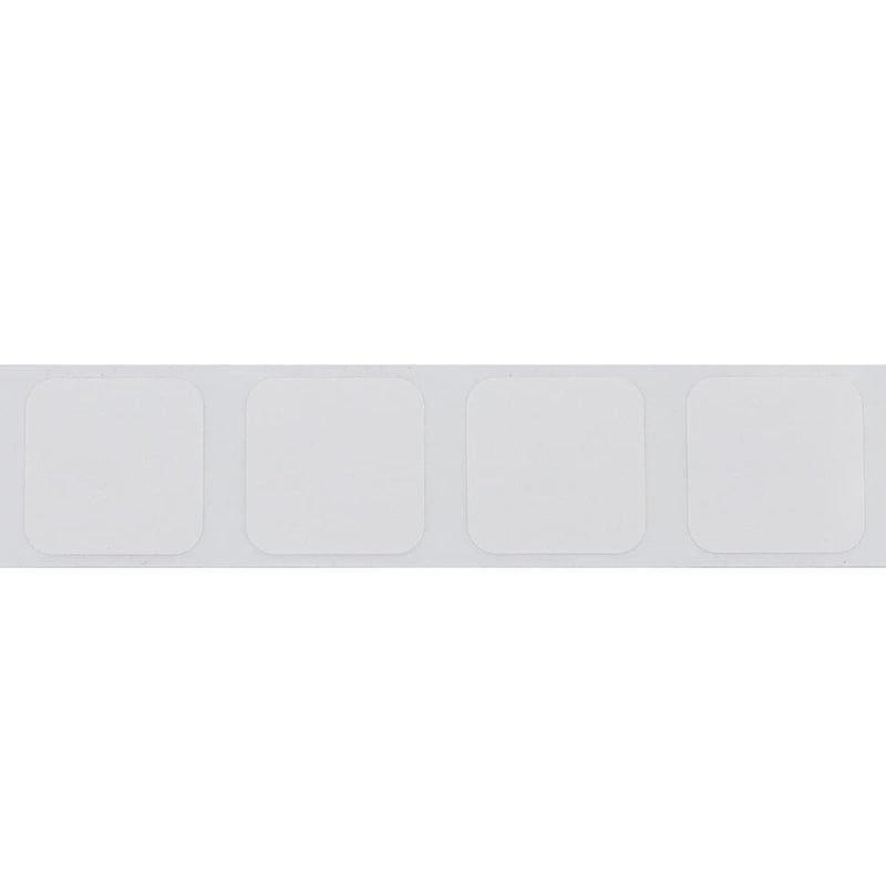 White Square Color Coding Labels - 3/4" Inch Vibrant Square Dots, 500 Total Adhesive Stickers on a Roll for Inventory and Organization - Made in the USA White