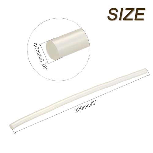 uxcell 6-piece mini hot glue sticks, 7mm x 200mm, lemon yellow for DIY crafts and mini glue guns