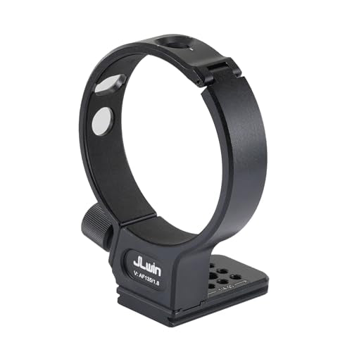 FocusFoto Metal Tripod Collar Mount Ring 85mm for Viltrox AF 135mm F1.8 LAB FE/Z-Mount Lens, Bottom with 1/4" & 3/8" Thread Screw Mount Dovetail Groove Quick-Release Plate for Acra-Swiss Tripod