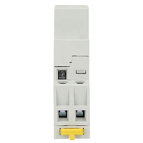 Household AC Contactor, Relay 230 V 2P 16 A AC Contactor on DIN Rail 2NO 50/60 Hz AC Contactor for Home Use Normally Open 220 V 2-Pin