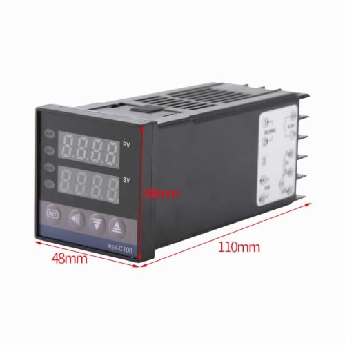 REX-C100 PID Temperature Controller 0~1300 Alarm REX-C100 Digital LED PID Temperature Controller Kits AC110V-240V
