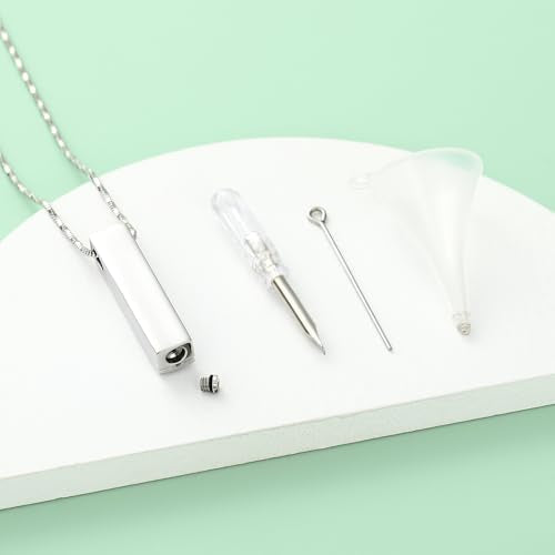 Yinplsmemory Sunflower Cremation Urn Ashes Necklace for Women Men Memorial Bar Keepsake Ashes Holder Cremation Jewelry Rainbow