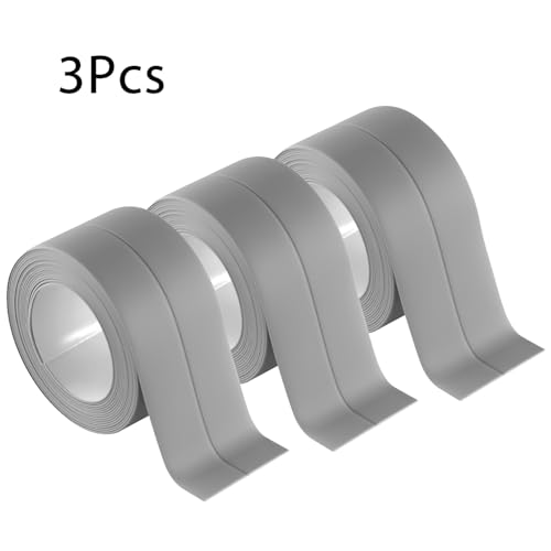 Boguish grey waterproof caulk tape rolls for bathroom, toilet, kitchen countertop sealing