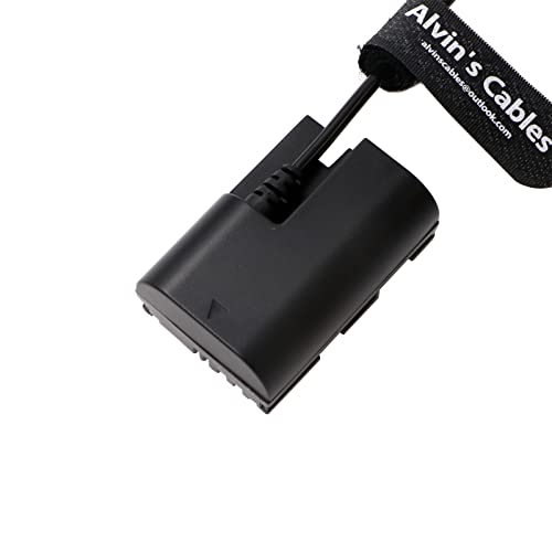 Alvin's Cables E6NH Dummy Battery to D-Tap Coiled Cable for Canon-R5C