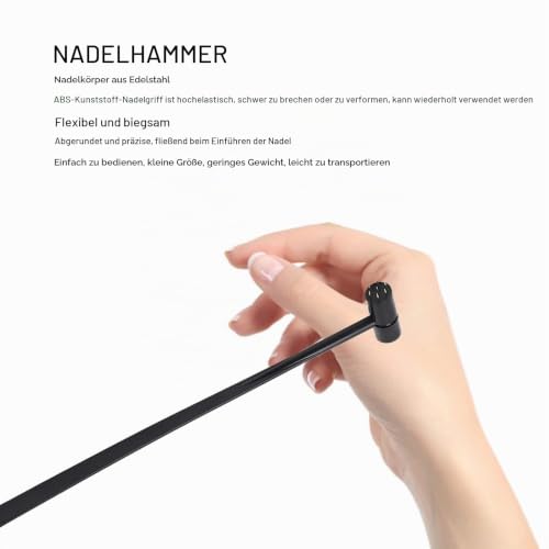 Fafeicy Seven Pin Plum Blossom Dermal Hammer, Star Needle Dermal Hammer for Beauty and Home Use Pack of 5