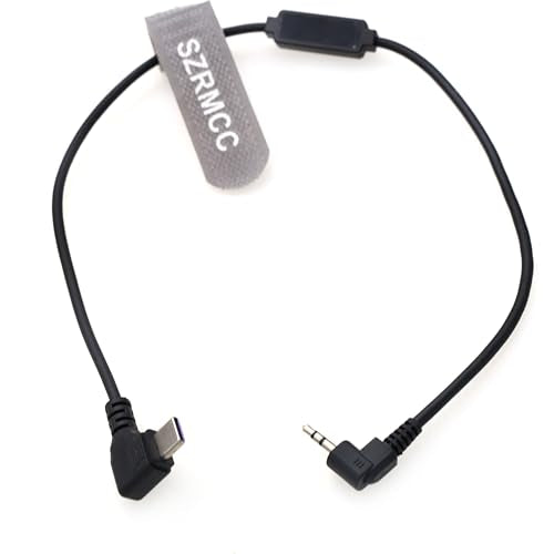 SZRMCC Type-C to 2.5mm LANC Control Cable for DJI Ronin-SC RSC2 RS2 RS3 Pro Gimbal Stabilizer to S-Ony FS5 FS7 FX6 FX9 Canon EOS C80 Z CAM E2 DSLR Camera