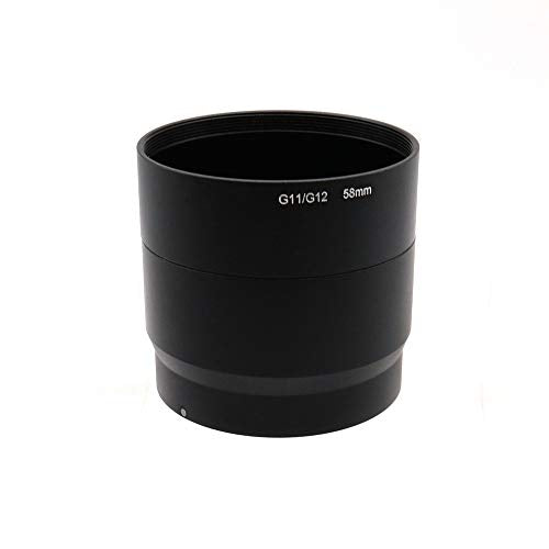 58mm Metal Lens Adapter Tube for Canon G10 G11 G12, Replacement of LA-DC58K