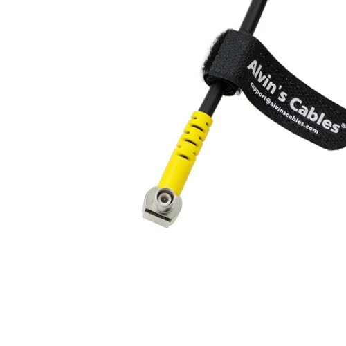 Alvin's Cables MVF-2 Viewfinder Cable for ARRI Alexa Mini LF Camera Right Angle 1 Pin Male to Male 19.7in/50cm straight to right angle 19.7in
