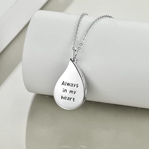 URONE Urn Necklace for Ashes 925 Sterling Silver Cremation Pendant That Holds Ash Memorial Jewellery Gifts for Loved Ones Tree of Life-A