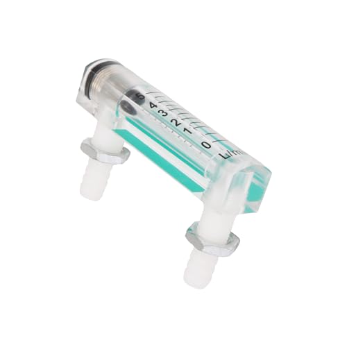 Acylic Flowmeter LZQ-1 Air Flow Rate Gauge 0-5LPM with Control Valve Pack of 2