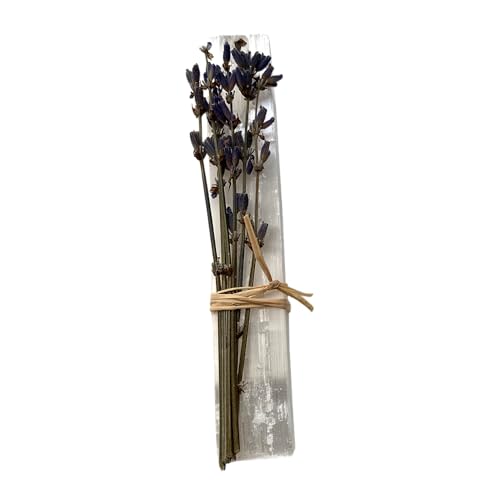 Mini Smudge Cluster, Lavender with Selenite Wand 4", Pack of 2