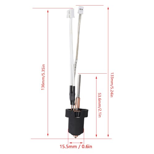 Ender 3 V3/V3 Plus Hotend Kit, 0.4mm Quick Swap Nozzle with 60W Ceramic Heater, 300°C in 75s & 600mm/s High Speed, Supports PLA/ABS/PETG/TPU/PC