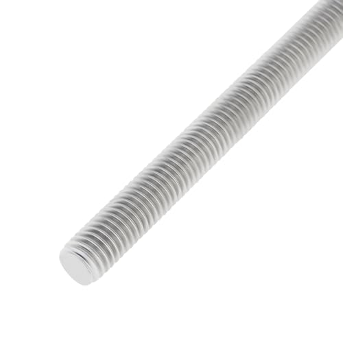 5Pack M8-1.25 x 250mm Fully Threaded Rod Studs, CLAHJQX 304 Stainless Steel Length Fully Threaded Screw Rod for Anchor Bolts/Clamps/Hangers Beaded Garden Stake Rods U Bolts with M8 Hex Nuts