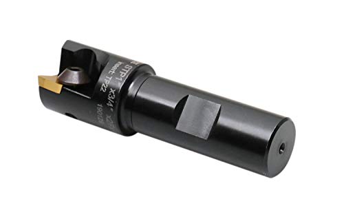 Accusize indexable square nose end mill, 1 inch diameter with 3/4 inch shank and TPG22 insert