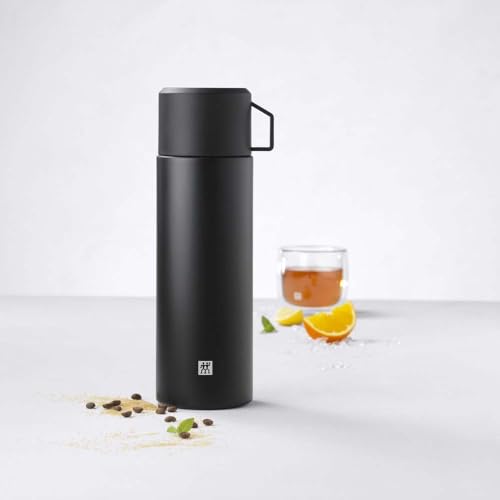 Zwilling 1007756 Vacuum Flask 1 Litre Black, 18/8 stainless steel 33.8 Ounces
