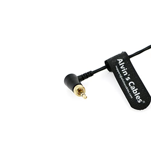 Alvin's Cables 3.5mm TRS to BNC Timecode Cable for Canon C70 for Sony F55 FX9, Zaxcom, Zoom F4| F8| F8n from Deity Timecode Generator Box 50CM|19.7inches Locking TRS