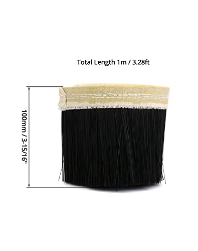 QWORK® 100mm x 1M Engraver Dust Cover Brush for CNC Machine Engraving Machine