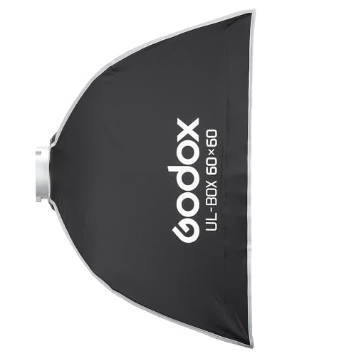 Godox 24"x24" Foldable Square Softbox, Quick Release Strip Soft Box 24"x24"