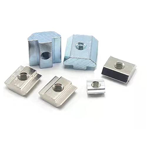 Gogailen M4 T-nuts for 4040 aluminum extrusion profiles, square hammer nuts for 8mm T-slots