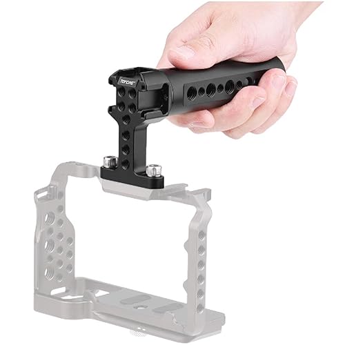 Camera Cage with TopHanle Handgrip Compatible for Nikon Z5/Z6/Z7/Z6II/Z7II Camera,Aluminum Alloy Z6 Camera Cage with Cold Shoe Mount for Microphone and Fill Light