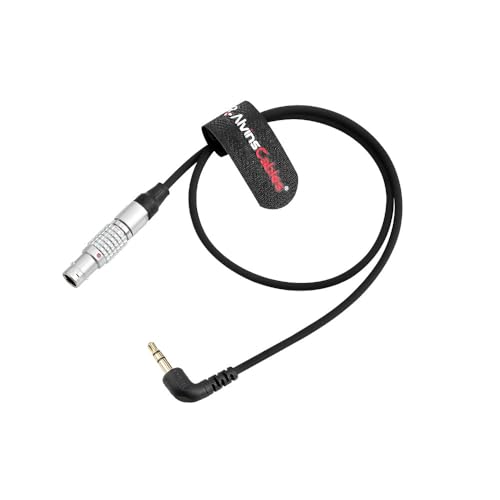 Alvin's Cables Tentacle Sync Adapter Cable Tentacle Timecode Generator to ARRI Alexa Sound Devices 5 Pin Male to 3.5MM Right Angle 45cm straight 5 pin TC direction: 3.5mm→5 Pin