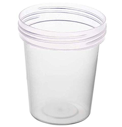 [Australia - AusPower] - Specimen Cups with Leak Proof Screw on Lids - 4oz [Pack of 25] Clear Non-Sterile Urine Sample Jars - Containers for Safe Pee, Stool, Semen Sample Collection for Testing (25) 