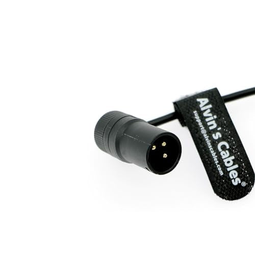Alvin's Cables Rotatable Low-Profile XLR 3 Pin Male to Female Cable Original Connector Balanced Microphone Audio Cord 18 inches