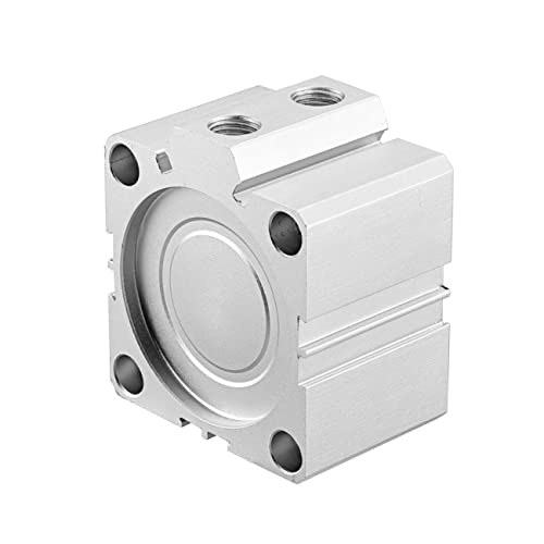 Heschen Pneumatic Compact Aluminum Air Cylinder, SDA 63-20, Bore 63mm, Stroke 20mm, 1/4 PT Port Size, Double Acting