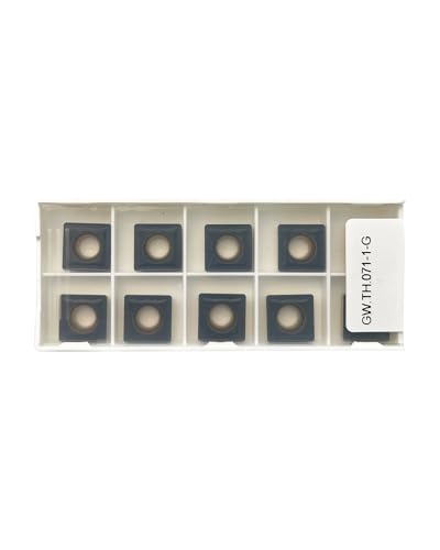 Zorqon SCMT432 SCMT120408 carbide turning inserts, 10-piece set close-up