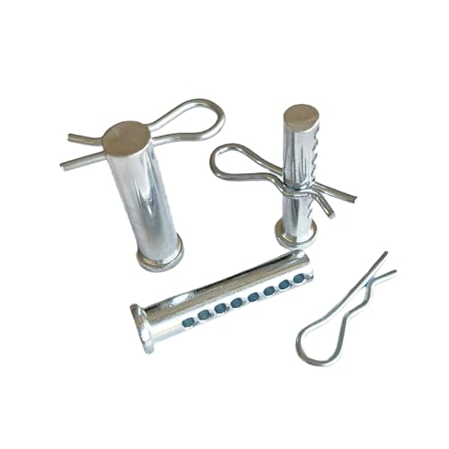 Adjustable Porous Clevis Pin, Spring Steel 8 Hole Pin & R-Clip Crank Kit, Farm, Automotive Fasteners (Dia.: 1/4in(6.3mm)-20Pcs) Dia.: 1/4in(6.3mm)-20Pcs
