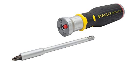 Stanley FMHT0-62689 Bit-Screwdriver with 12 Bits and LED, Black/Yellow, Set of 14 Piece