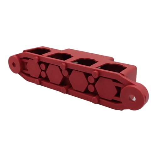Pack of 2 12V-48V DC Busbar Distribution Block 250A BusBar Box with 4 x M8 Terminal Bolts High Performance Module, Power Distribution Block Grounding Current for RV Boat Yacht (Black Red)